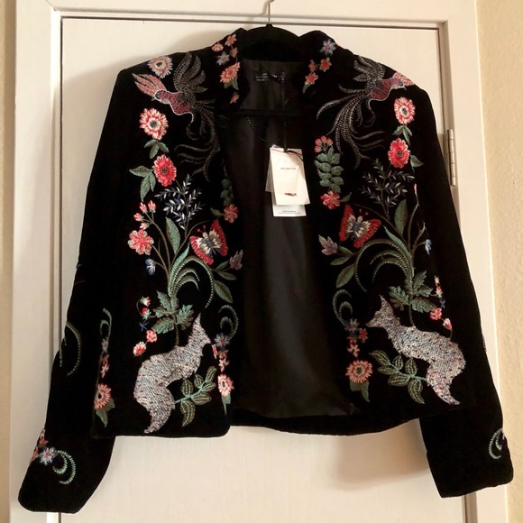 Zara Jackets & Blazers - BNWT Zara Collection Velvet Jacket